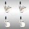 Service Caster 3 Inch 316SS Nylon Swivel 3/4 Inch Expanding Stem Caster Lock Brake SCC, 2PK SCC-SS316TTLEX20S314-NYS-2-S-2-34 - alternate 1